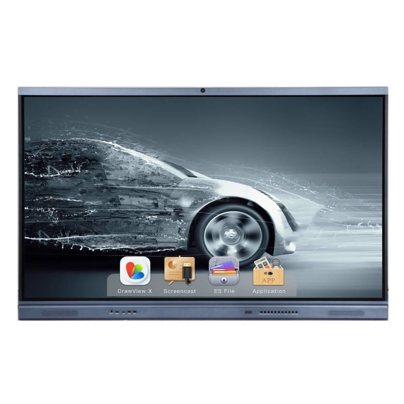 Android 3+32G Camera Mic 4K Interactive Flat Panel 75 Inch for School Education