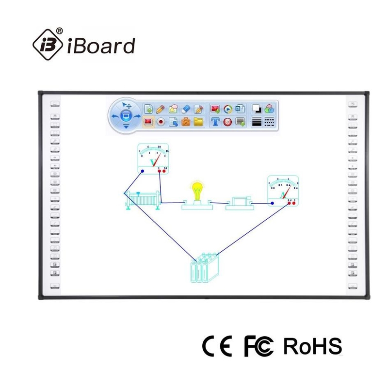84'' Smart Infrared Interactive Whiteboard Multi Touch 32768 X 32768 Resolution