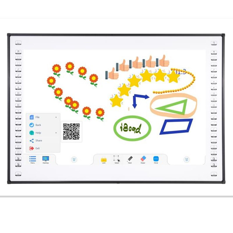 IR 10 Touch Point Electronic Whiteboard for Kids Education Teaching and Conference Equipment