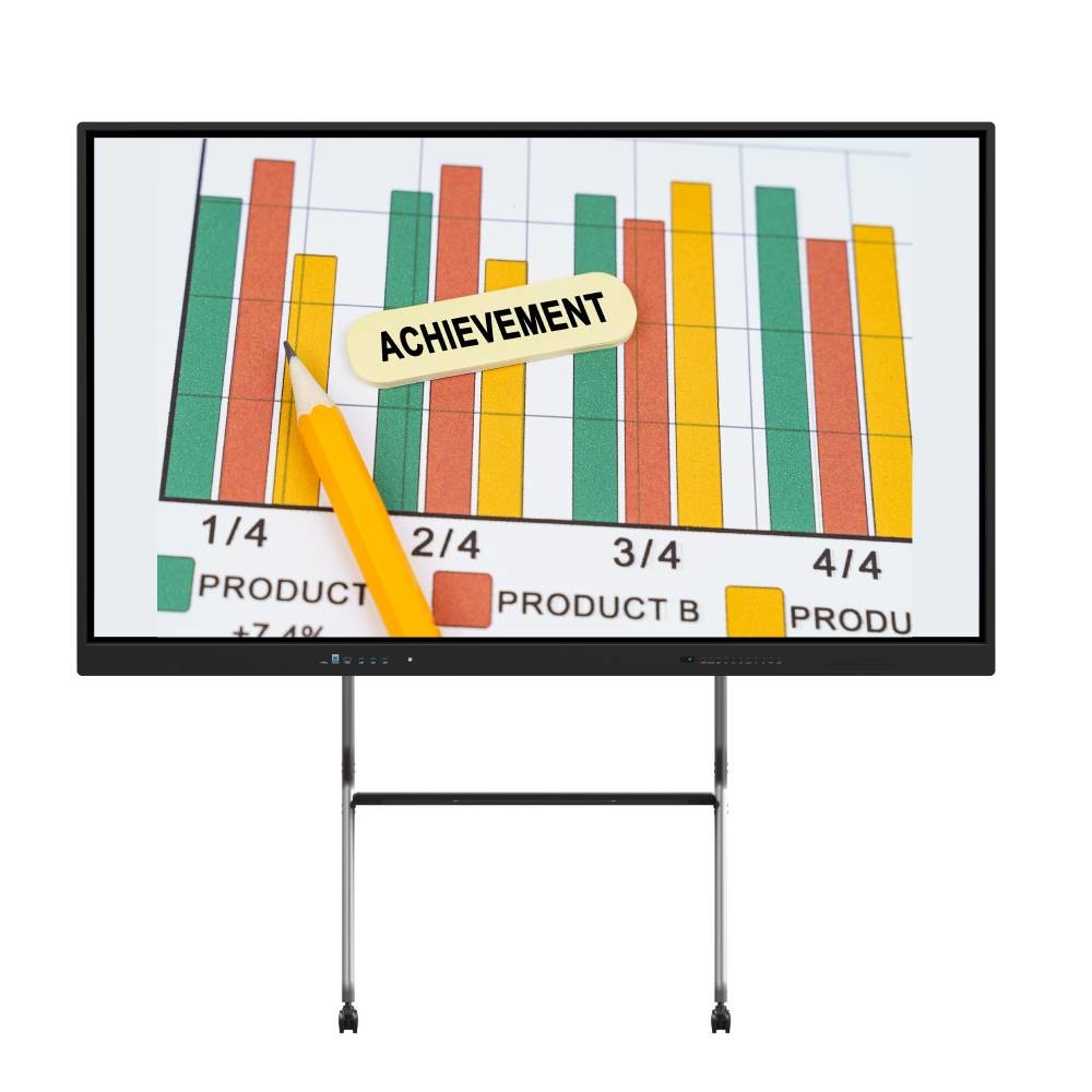 Interactive Flat Panel Projector 4K Infrared Touch Class Office USB ...