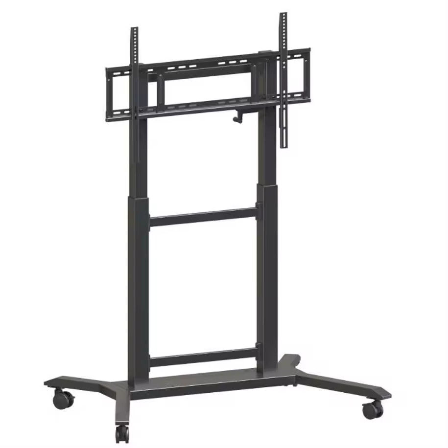 Mobile Smart Board Stand With Camera Tray - Height Adjustable, 300lb Capacity, 360° Wheels For 42-100" Screens