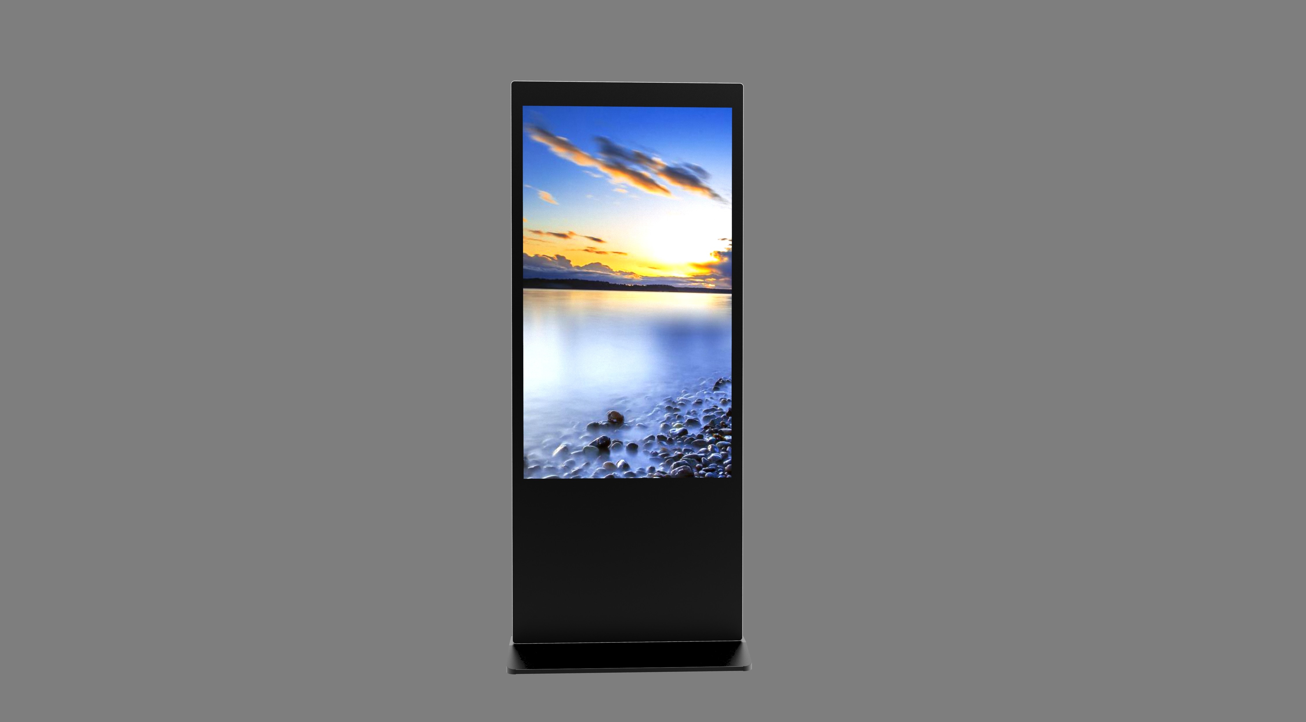 Indoor 43inch Floor Standing Customized Design Supermarket LCD Advertising Display Stand Digital Signage Kiosk