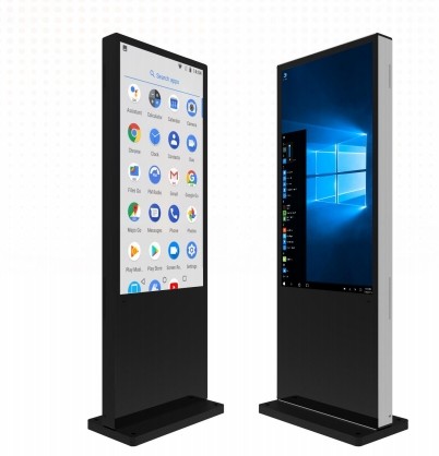 Floor Android Win Capacitive IR Touch 32 43 55 65 Inch Video Photo Media Audio Advertisitng Player Digital Signage Kiosk Totem For Shopping Mall Subway Airport Bank Hospital