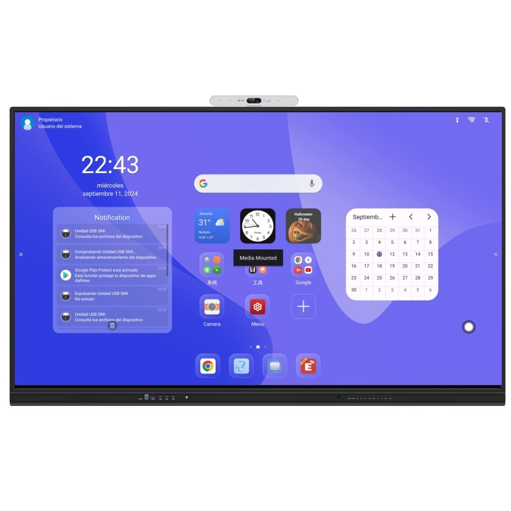 School Smartscreen 19 Years Factory Interactive Touch Screen Monitor Anti Glare Anti ...