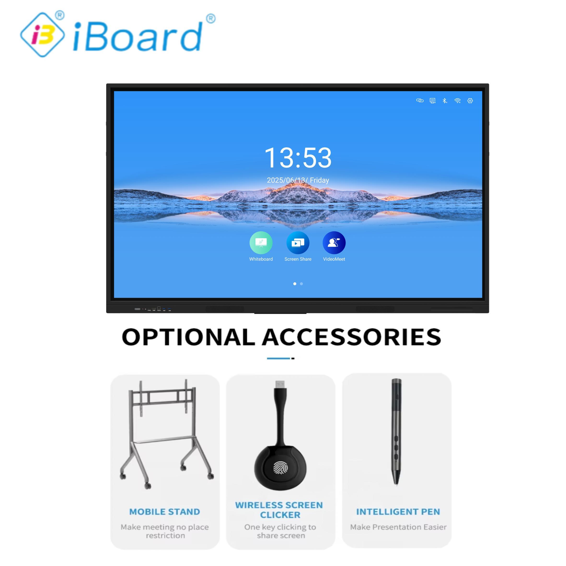 Interactive Infrared Touch 65 Inch 4K UHD Multi-Touch Interactive Touch ...