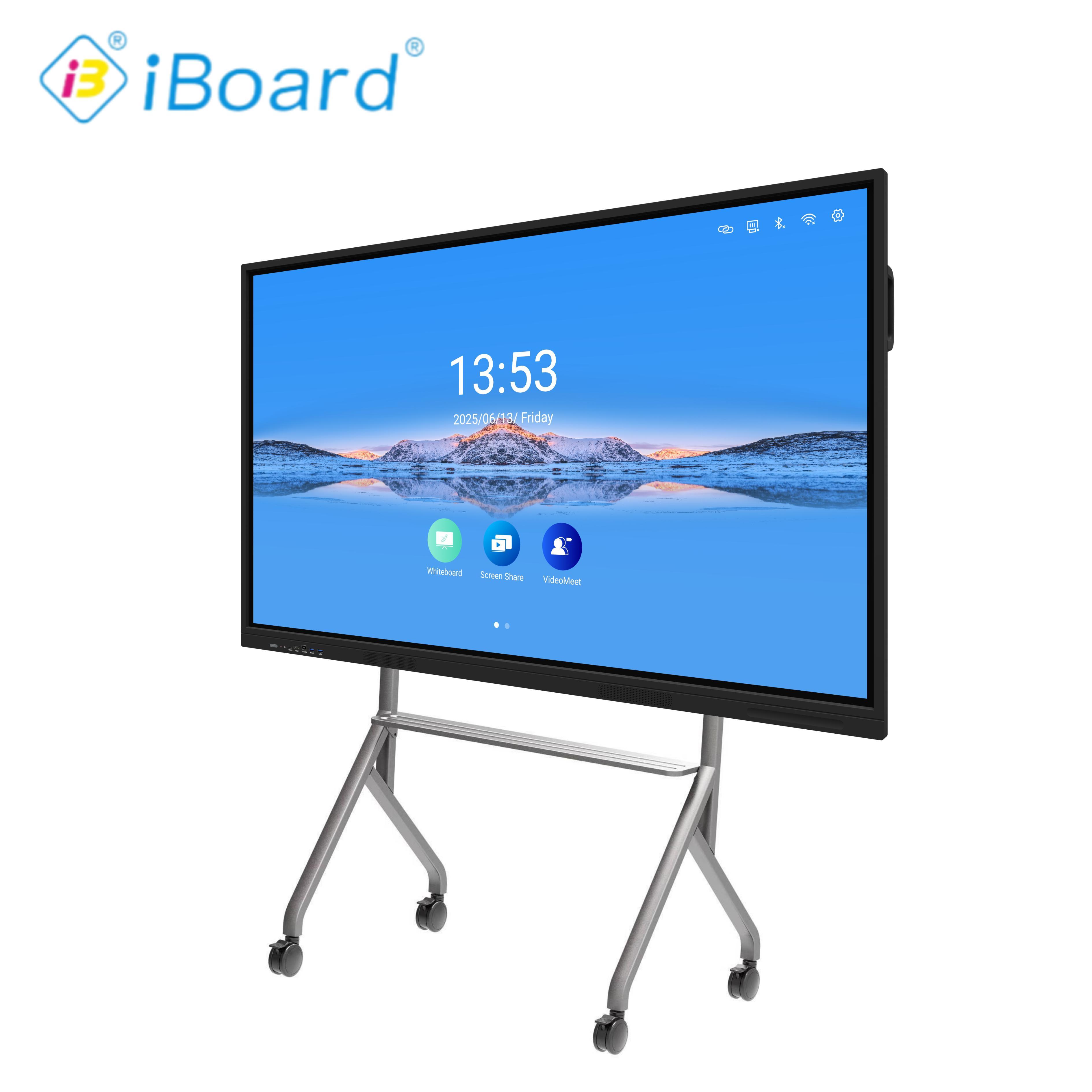 85 Inch Touch Screen Monitor Infrared Touch 4K UHD 3840*2160 Multi ...