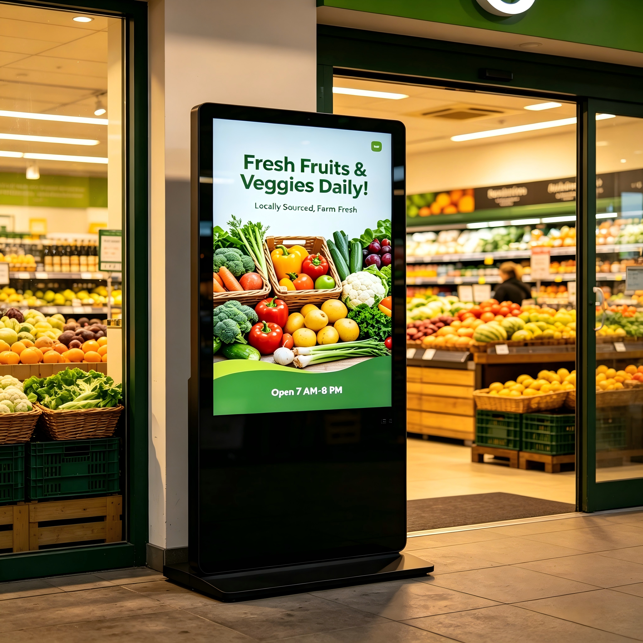 43-75 Inch Floor Standing Touch Screen Kiosk for Digital Signage