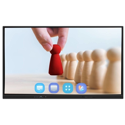 Android 13 IR Interactive Whiteboard Finger Touch 65 75 86 Inch 4K Smart Panel Display with wifi RJ45 wireless share from pad/phone/laptop for school office meetings