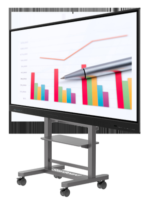 86 Inch Interactive Touch Screen Monitor Interactive Boards With Mobile Stand