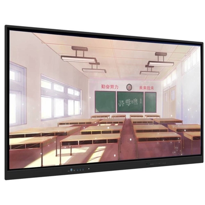 Interactive Flat Panel 55 65 75 86 Inch Smart Screen Monitor LCD Display Android OPS Whiteboard For Conference Meetings