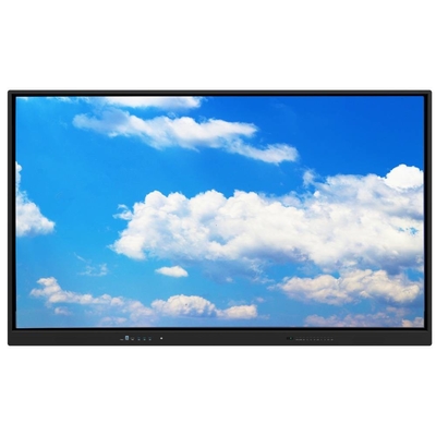 Interactive Touch Screen Monitor 55 65 75 86 98 110 Inch 3840*2160 4K Camera Mic Transcreen Android 13 OPS All In One