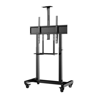 TV Floor Stand Mobile Stand Height Adjustable TV Cart Mount for Interactive Smart Touch Screen Television