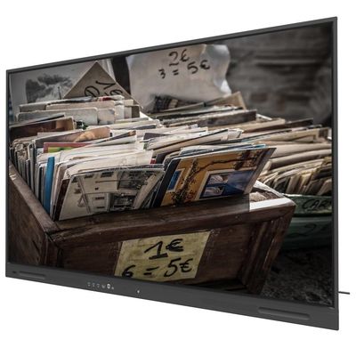 Boost Your Business with Black LCD Smart Board Featuring USB Outputs and 350cd/m2 WIFI and Wireless Share 110 Inch Monitor