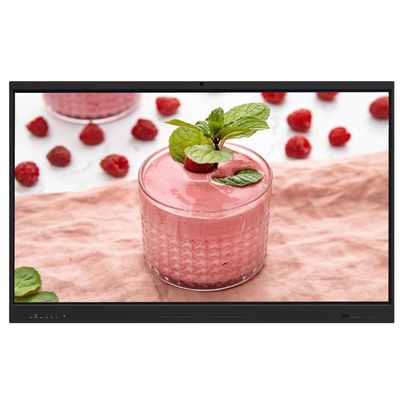 Interactive Touch Screen Monitor 86 Inch Android 14 8+128G With Speaker Camera Mic Light Sensor Software Built in Wifi Wireless Presentation From Pad Phone Laptop