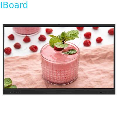 75 Inch LCD Smart Board with 4K Resolution and 50 Touch Points for Interactive Flat Panel Display