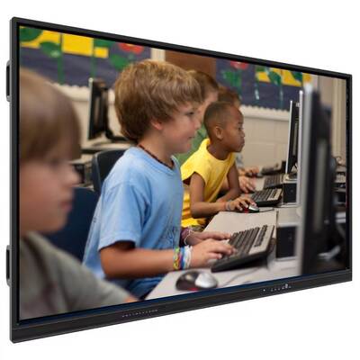 VESA Standard Wall Mount Interactive Flat Panel with 4mm Tempered Glass and 6 Array Mic Built In for High Responsiveness