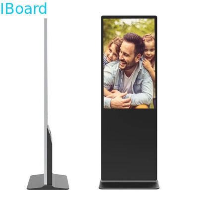 Free Standing Digital Signage with 500-2500 Nits Brightness and 16.7M Colors LCD Display for Indoor Advertising