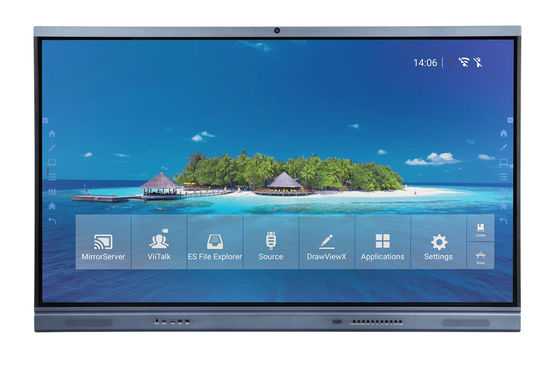 86 Inches Led Smart Board 4K Interactive Panel With All-in-one Computer Of MINI PC Interact Whiteboard
