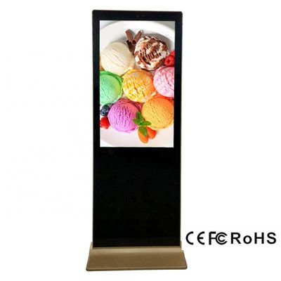 OEM Size LCD Multi Touch Interactive Signage Display 3840x2160 Aluminum Android