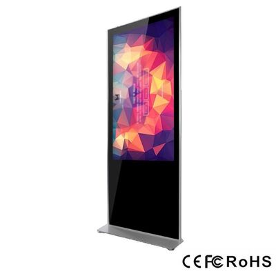 65 Inch Floor Standing Digital Signage Display with 178 Degrees View Angle and FCC Approval