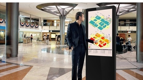 OEM Custom Design Multi Touch Digital Display Kiosk Interactive 10 Touch Points For Mall