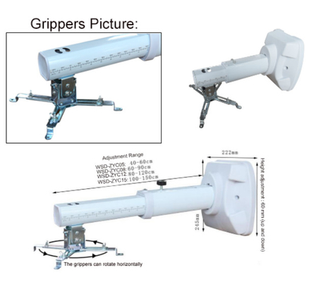 Different Size Projector Mounting Bracket Projector Arm Mount For Teaching Whiteboard